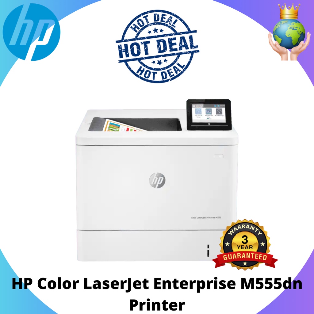 HP Color LaserJet Enterprise M555dn Printer Shopee Malaysia