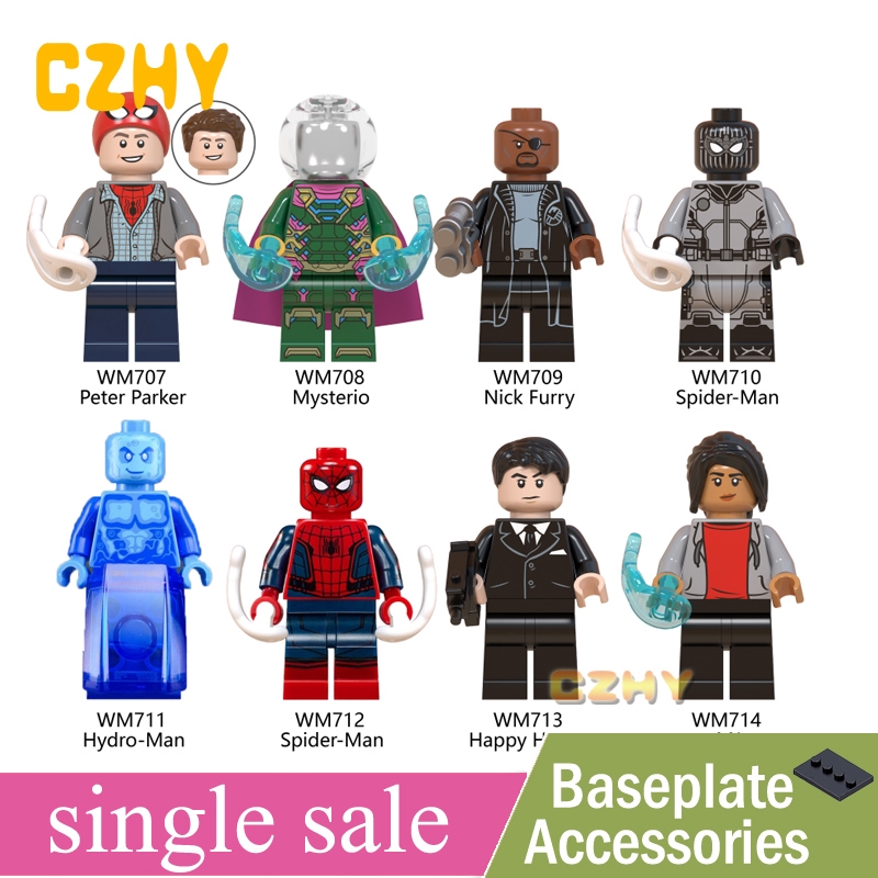 Spider Man Far From Home Minifigures Mysterio Hydro-Man Happy Hogan MJ ...