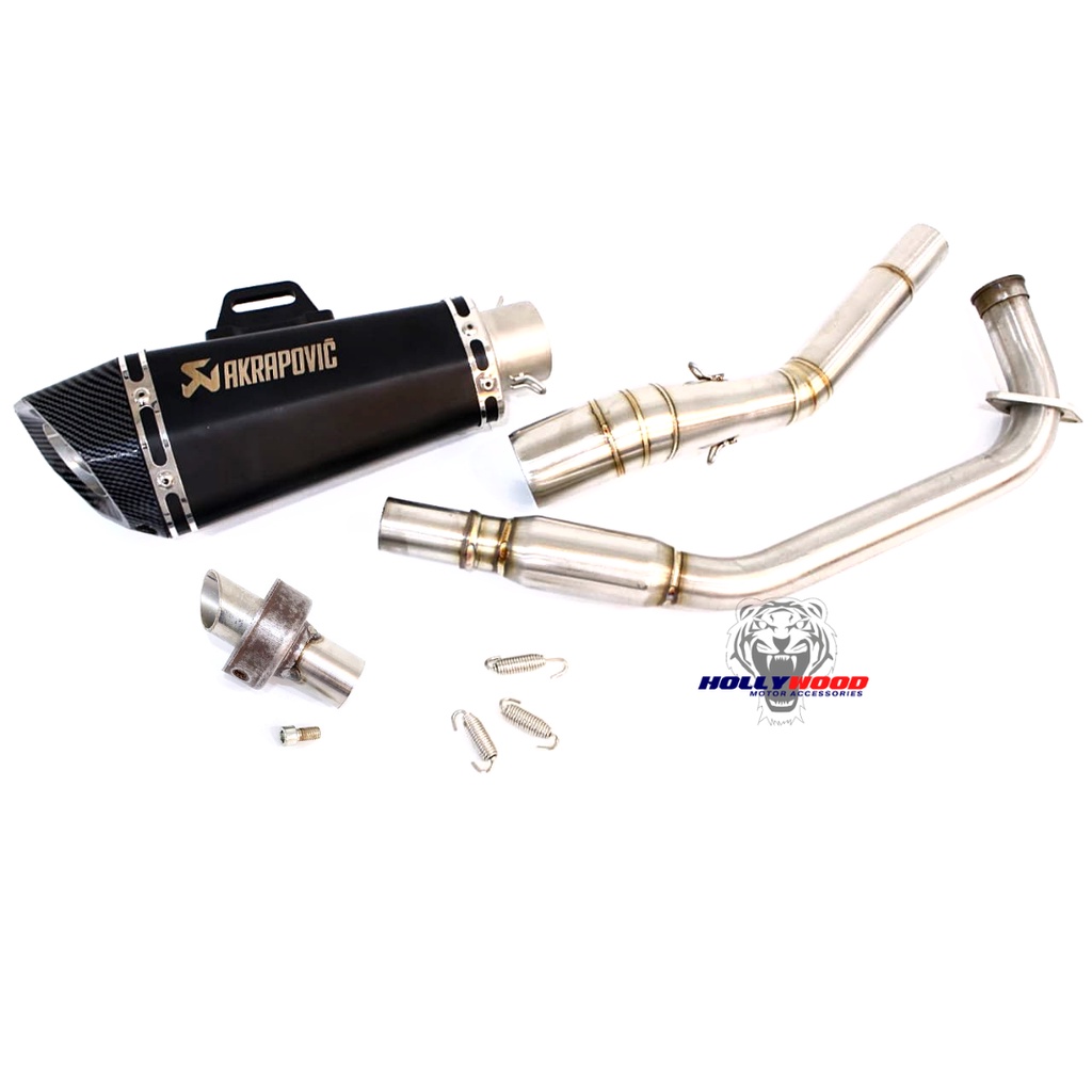 EXHAUST FULL SYSTEM AKRAPOVIC YAMAHA R15 DAN MT15 / RACING KNALPOT AKRA ...