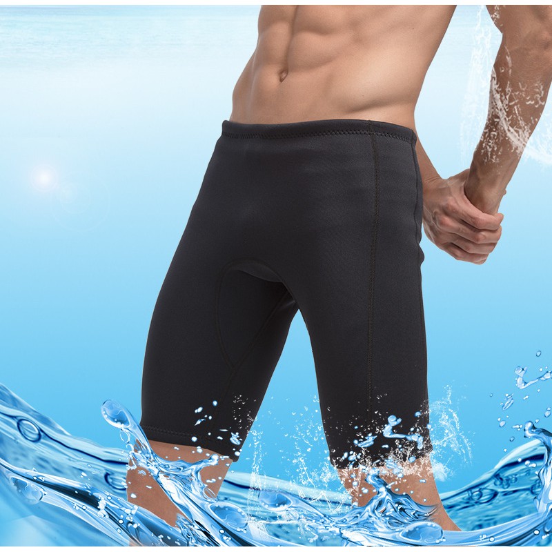 Sbart 3MM Neoprene Warm Diving Suit Men Swimming Pants Trunks Knee ...