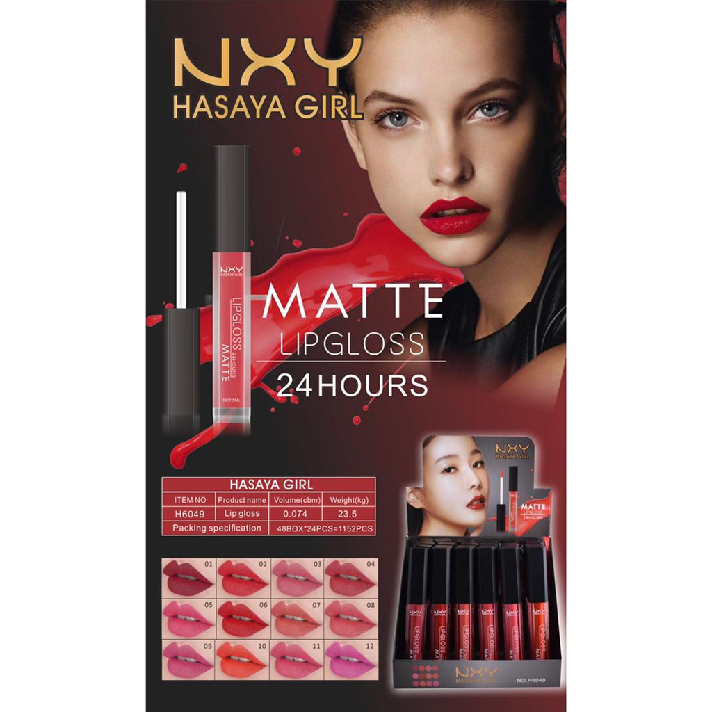 NYX HASAYA GIRL LIP GLOSS 1 BOX/24 PCS Shopee Malaysia