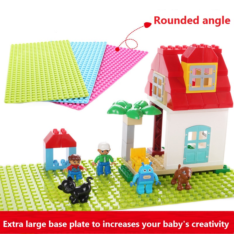 Building Blocks Big Dot Base Plate Extra Large for Lego Duplo Baseplate Toys Shopee Malaysia