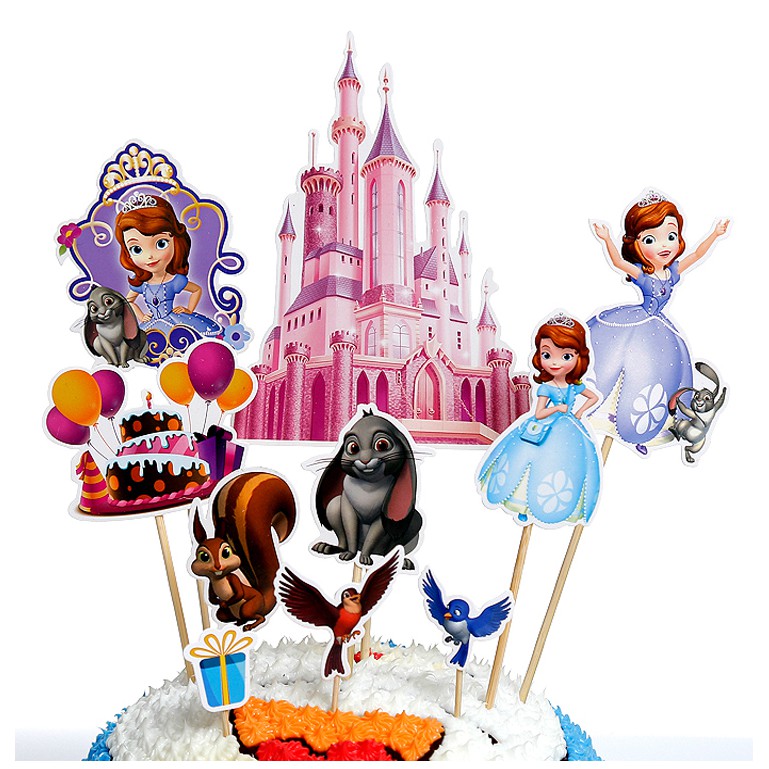 ** KL Stock @ Castle Princess Sofia Cake Decoration Cake Topper Card ...