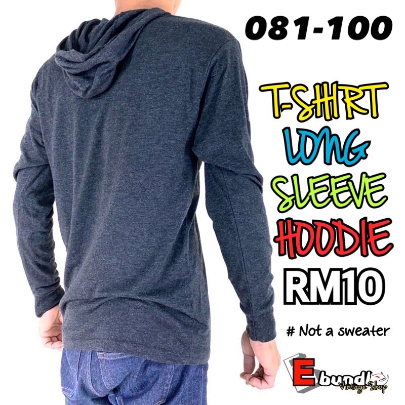 T shirt outlet long sleeve hoodie