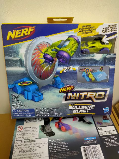 Nerf Nitro Bullseye Blast Stunt Set Slammin Soar Stunt Set Shopee Malaysia