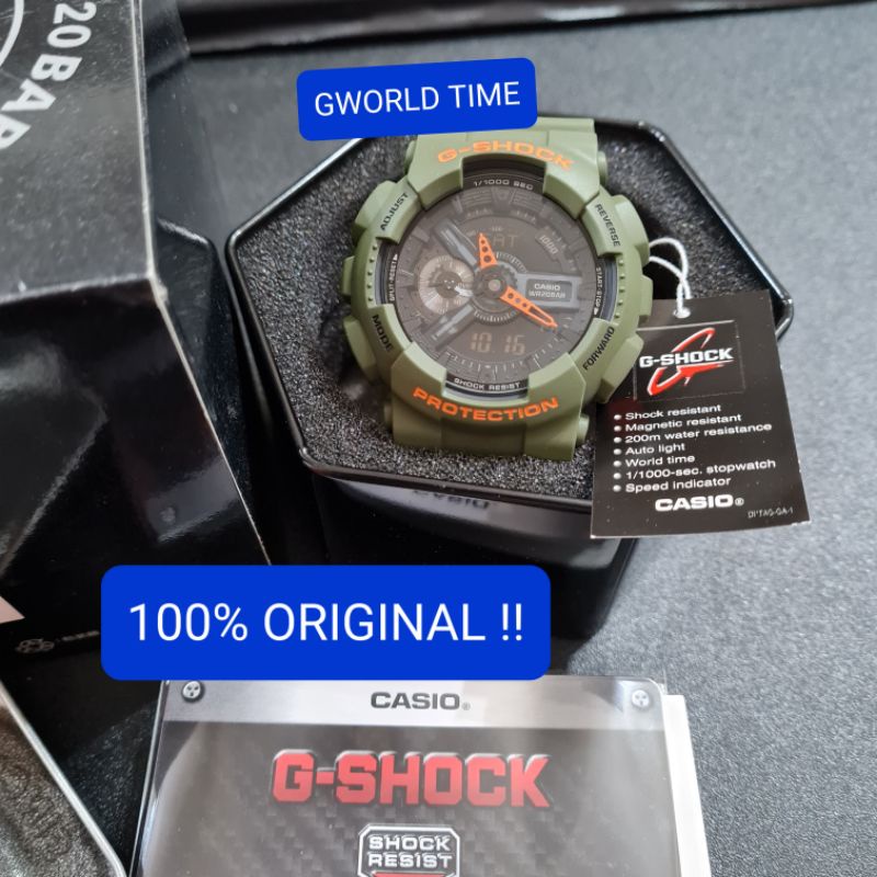 G SHOCK ORIGINAL GA 110LN 3ADR GA 110LN 3A GA 110LN GA110LN Shopee Malaysia