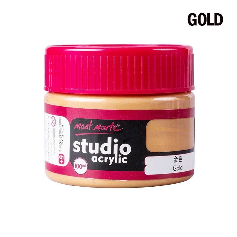 Mont Marte Studio Acrylic Paint Cat Arkilik Nontoxic Paint Waterproof