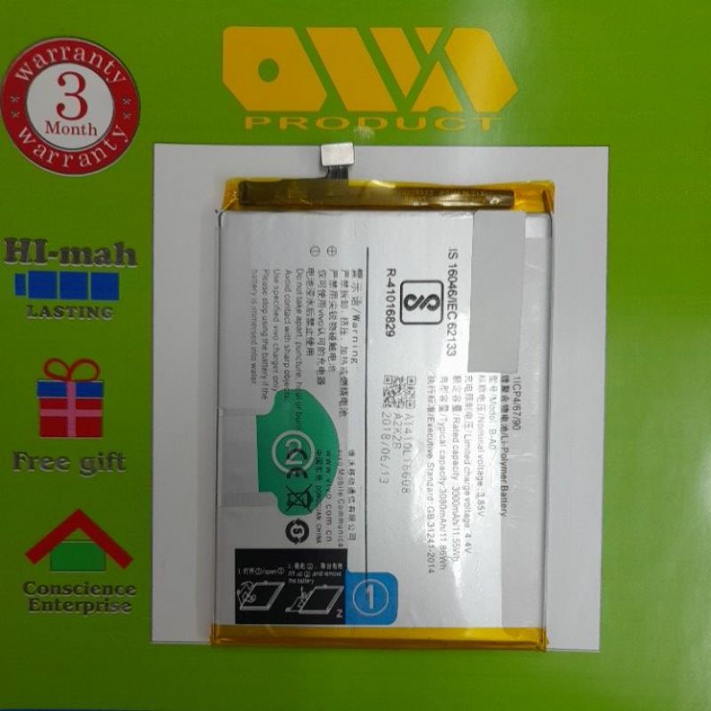V3 MAX VIVO BATTERY BA0 (HIGH CAP STANDARD) Shopee Malaysia