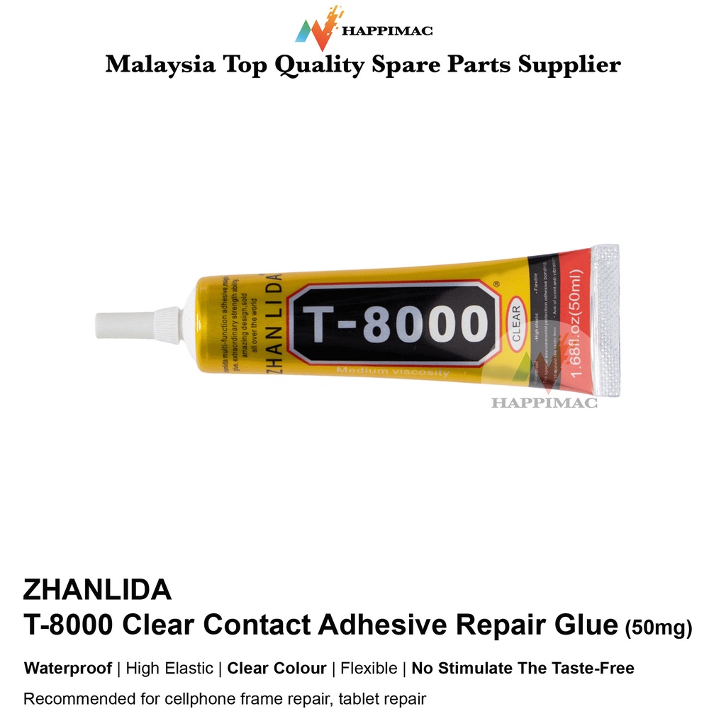 Zhanlida T-8000 Clear Contact Adhesive Repair Glue With Precision ...