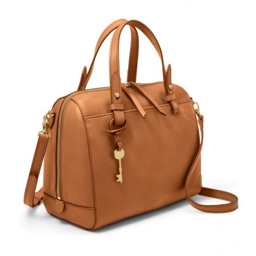 Fossil rachel windhaven satchel tan