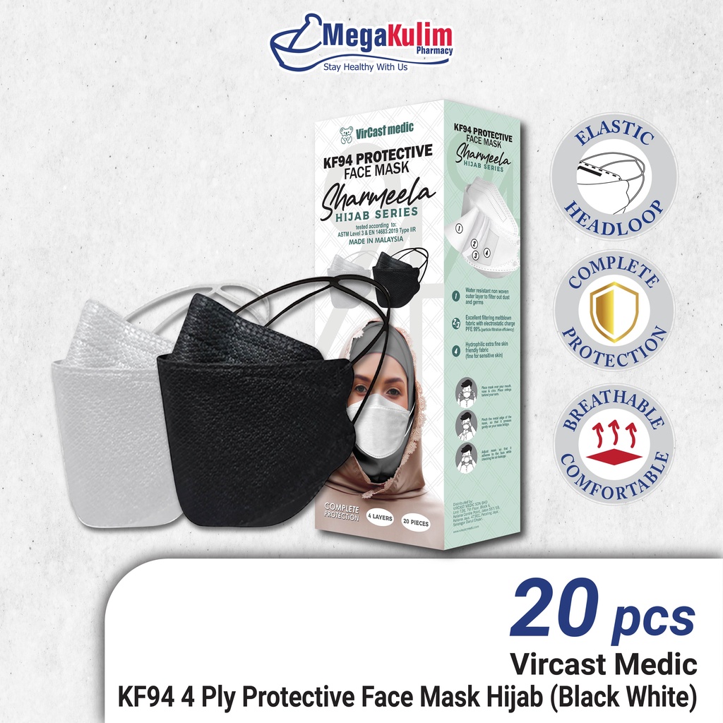 Vircast Medic KF94 Protective Face Mask 20's Shopee Malaysia