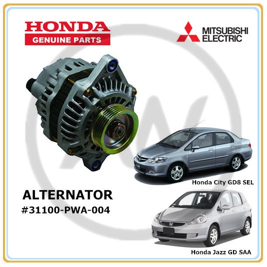 Original Honda City 1.5 GD8 SEL Jazz GD SAA 20032007 Alternator 31100