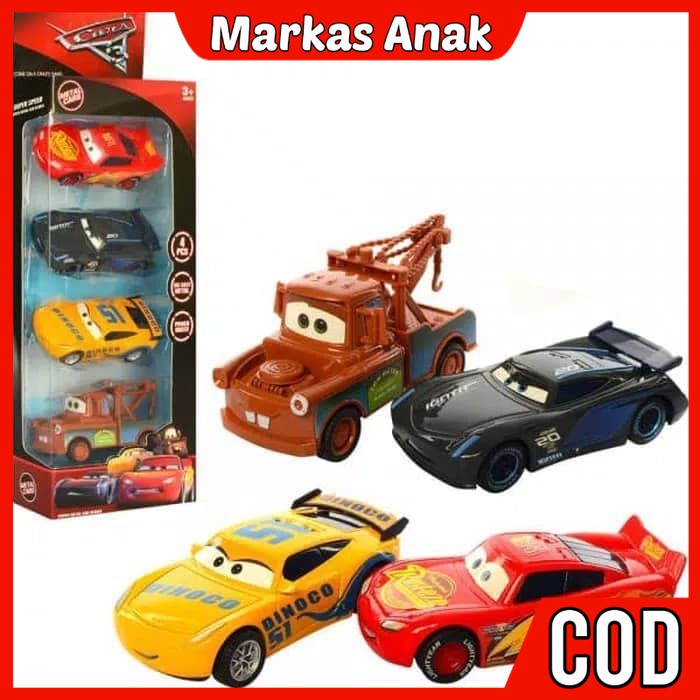 Children's Toys Age 3 4 5 6 Years Diecast Car Racing Character Play set