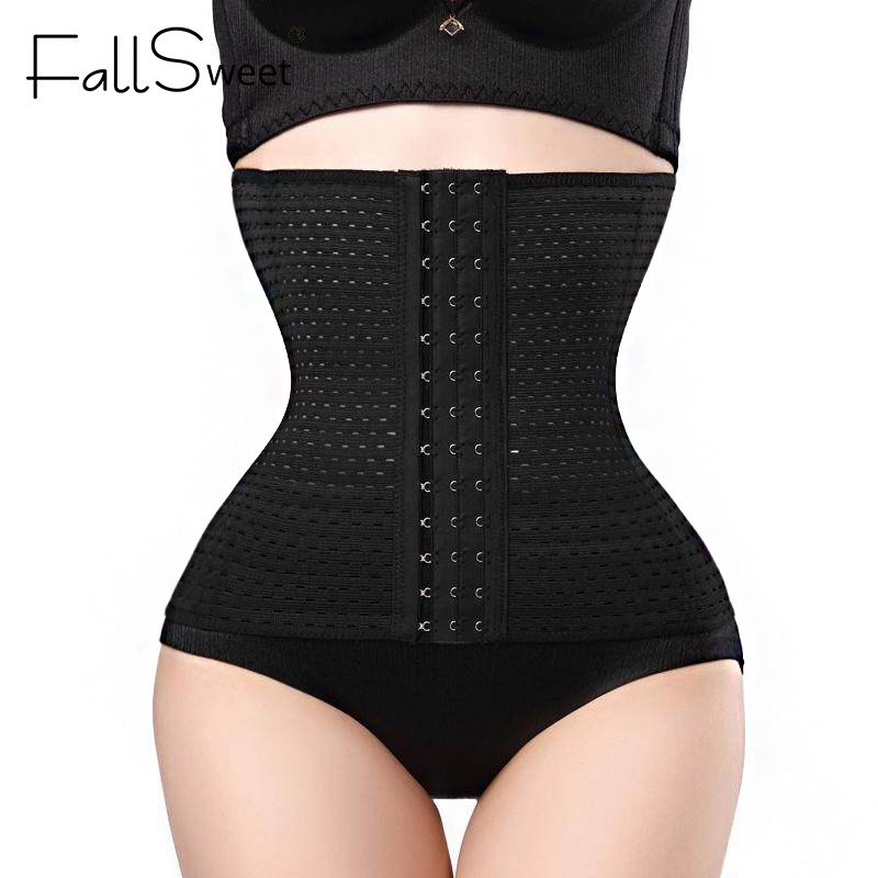 FallSweet Plus Size Waist Cincher Weight Loss Hollow Out Breathable Tummy  Belt For Women