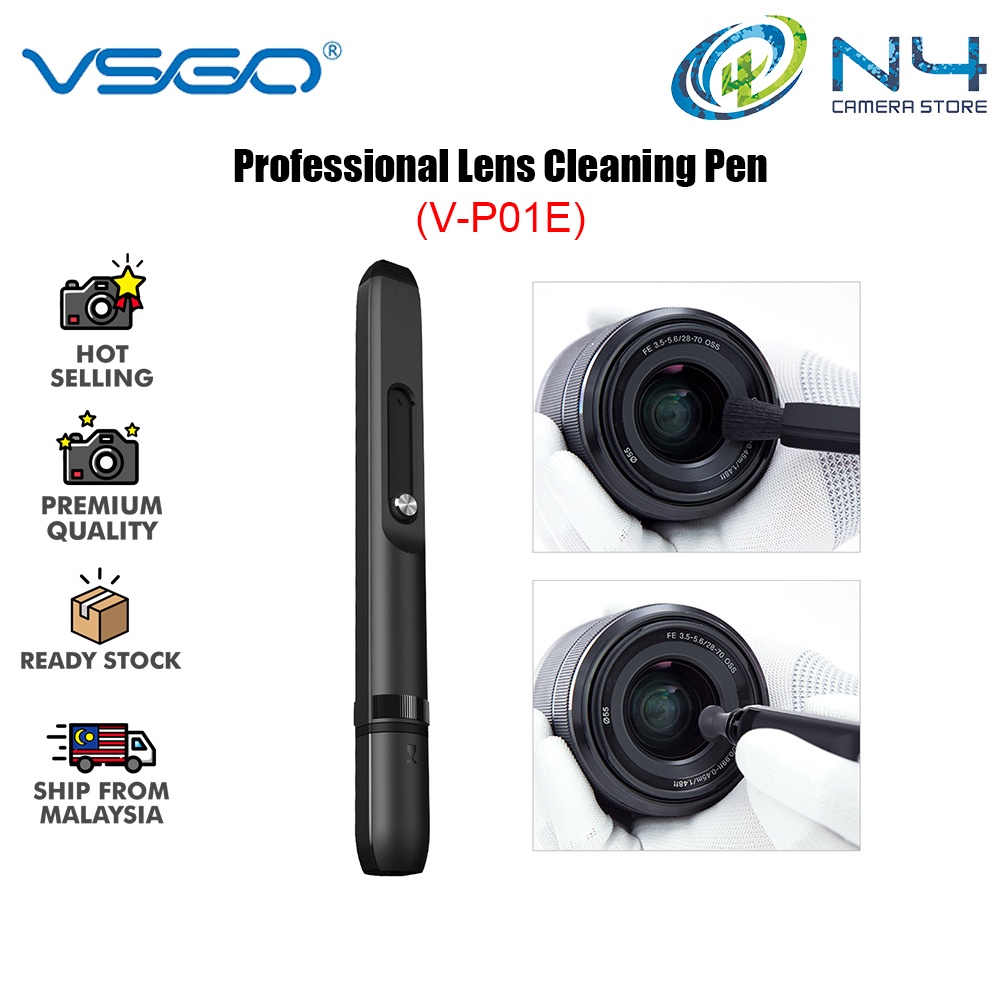 VSGO V-P01E PROFESSIONAL LENS CLEANING PEN LENS BRUSH V-P01E FOR