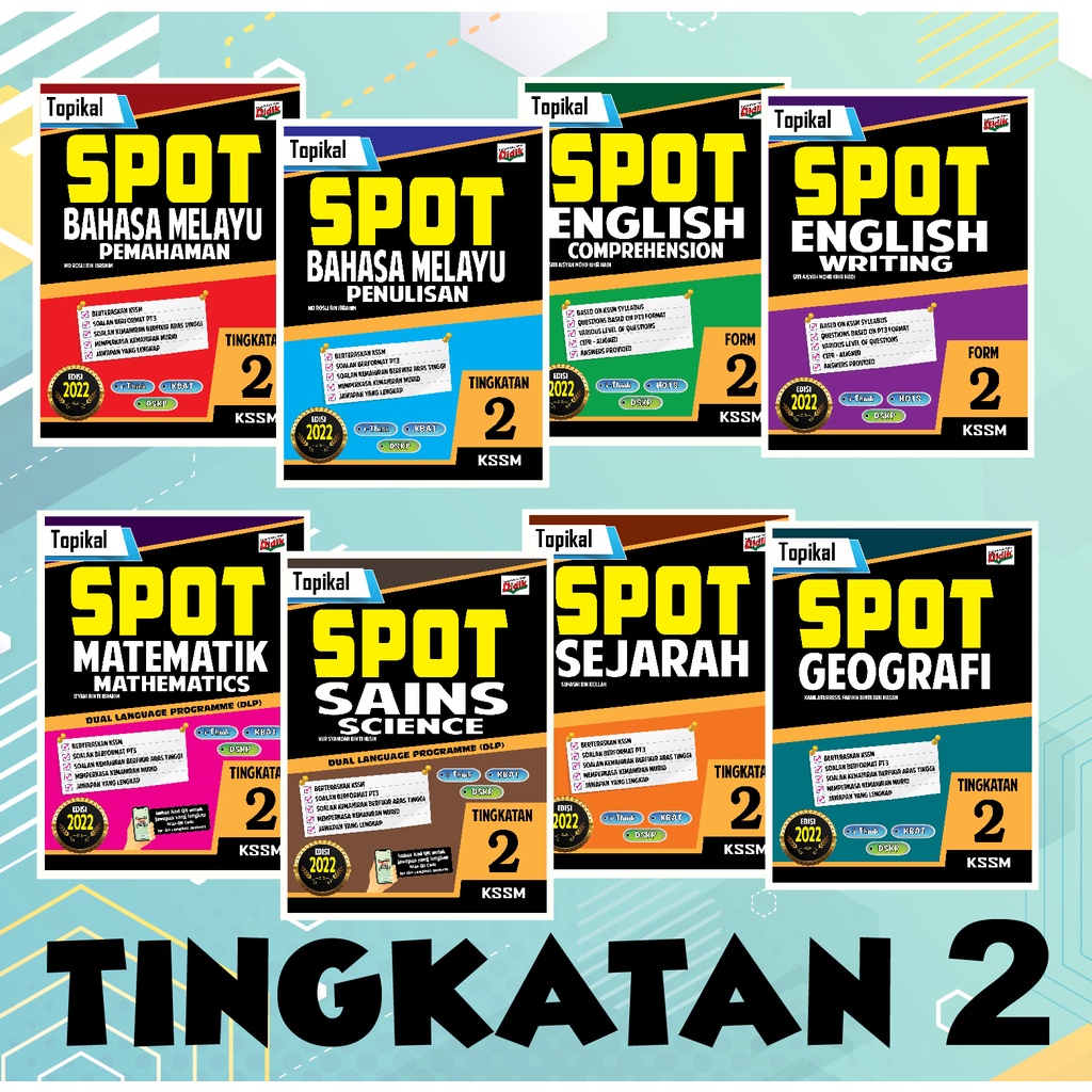 VISION - Topikal SPOT KSSM Edisi 2022 Tingkatan 2 (SET) [Dwibahasa ...