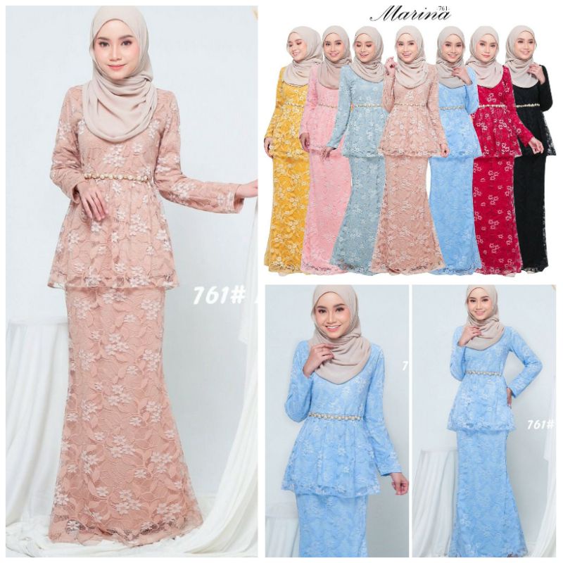 Kurung moden outlet lace