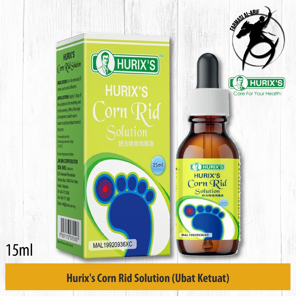 Hurix's Corn Rid Solution 15ml (Ubat Ketuat) | Shopee Malaysia