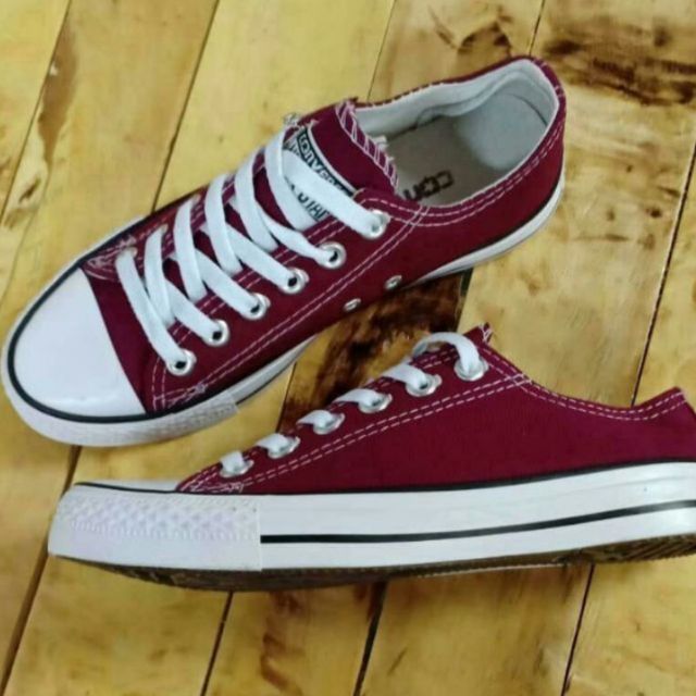 Kasut Converse warna maroon Shopee Malaysia