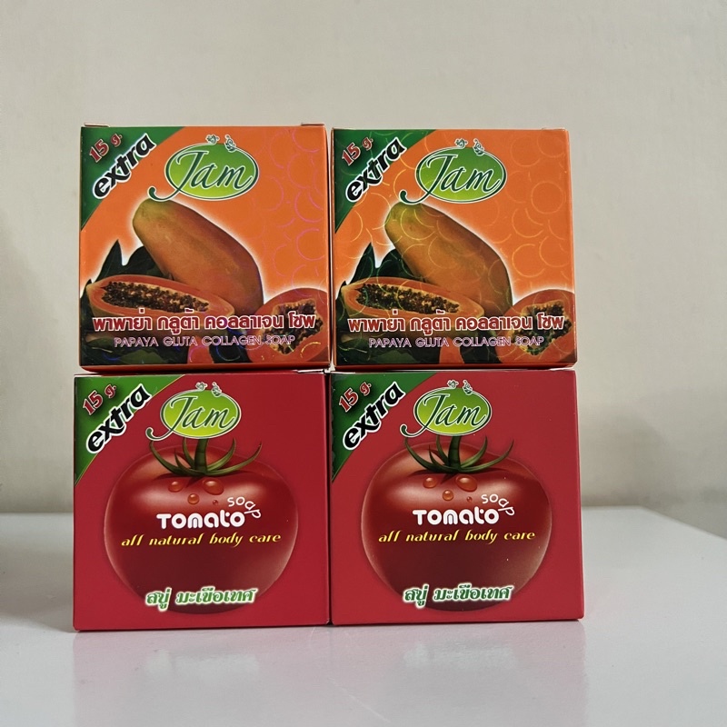 Jam Papaya Tomato Gluta Collagen Soap Sabun Betik Sabun Tomato Original