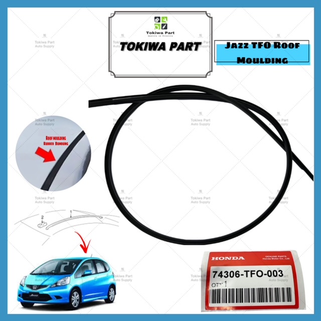 Honda Jazz GE 20072012 roof moulding getah bumbung GE6 GE8 TFO TGO Fit