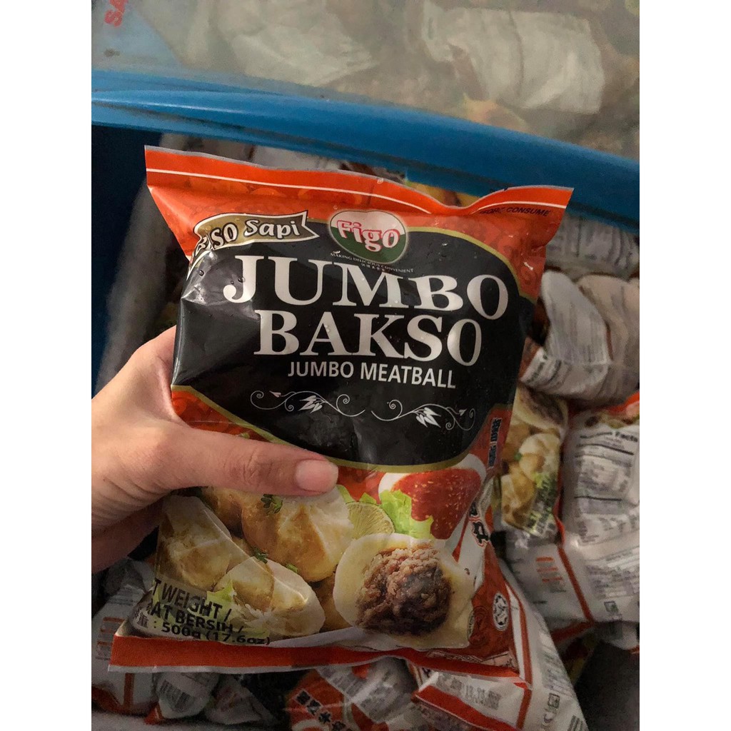 Minced Beef Seafood Jumbo Bakso Figo 500g Shopee Malaysia