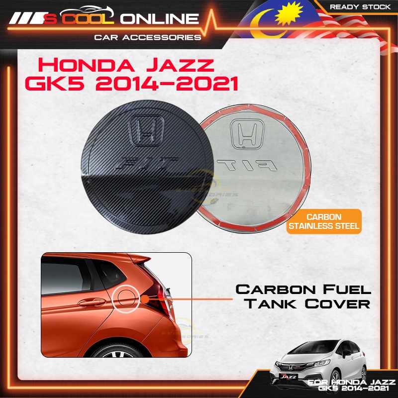 🔥READY STOCK🔥HONDA JAZZ GK5 20142021 CARBON FUEL TANK COVER FUEL CAP