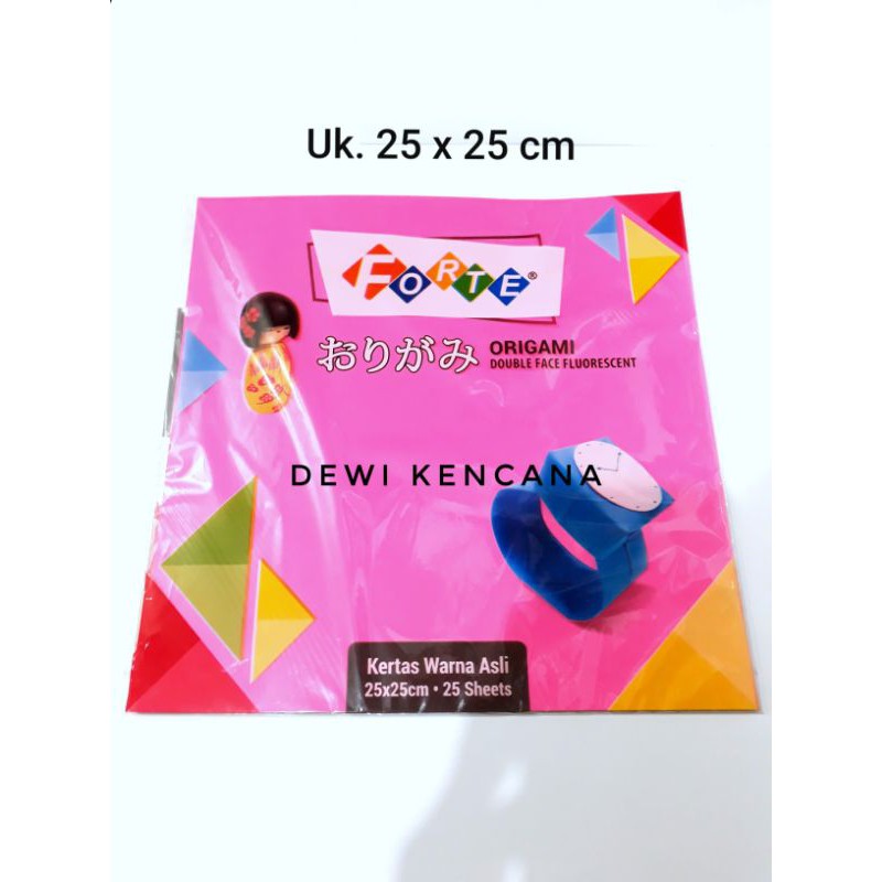 Origami Paper / Reversible Color Folded Paper 25x25cm Forte Brand 1 ...