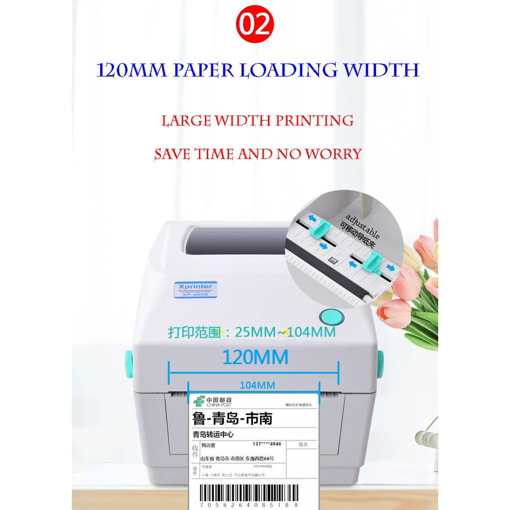 XPrinter XP-460B Thermal Shipping Air Waybill AWB & Barcode Label (USB ...