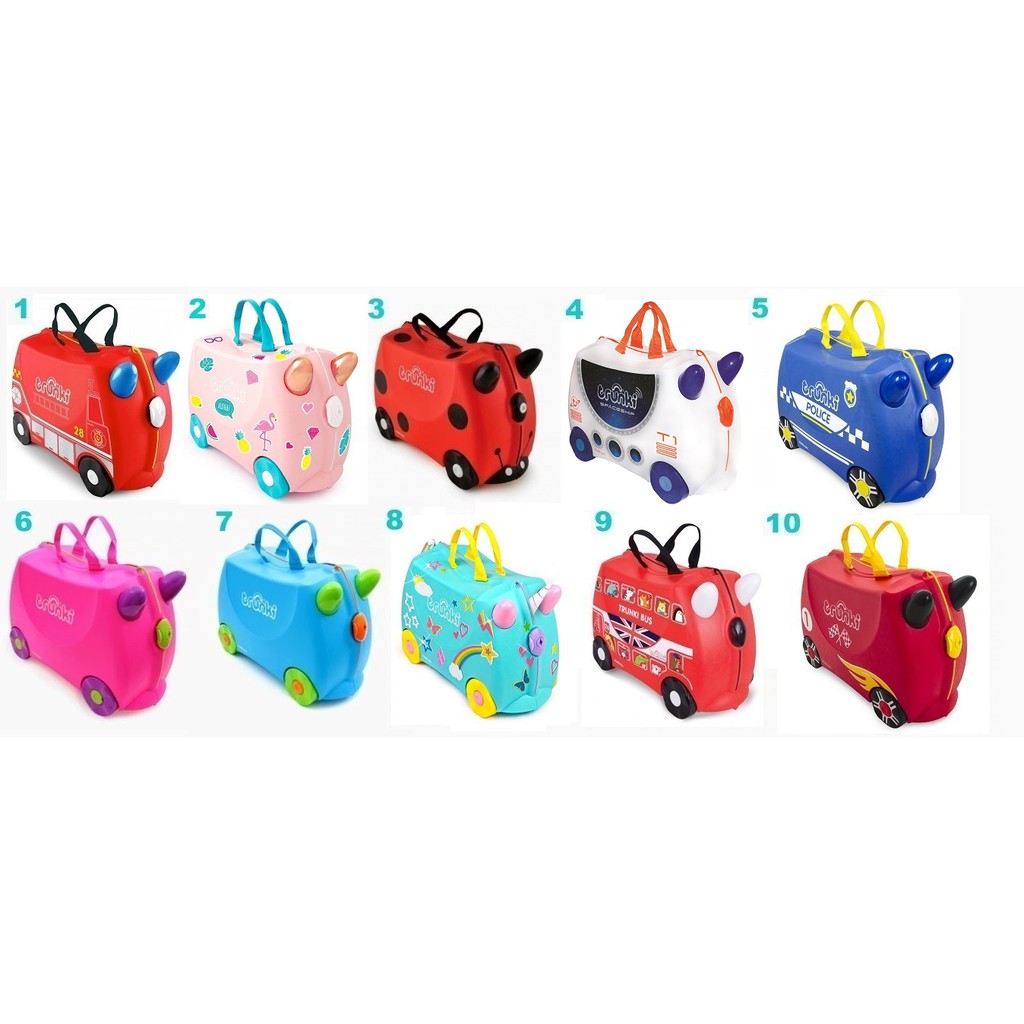 Authentic Trunki Tiger Harley Bernard Race Car Boris Fairy Unicorn ...