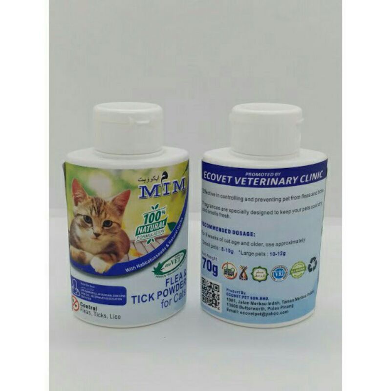 [READY STOCK‼️] EcoVet Flea and Tick Powder | Bedak Kutu dan Hama ...