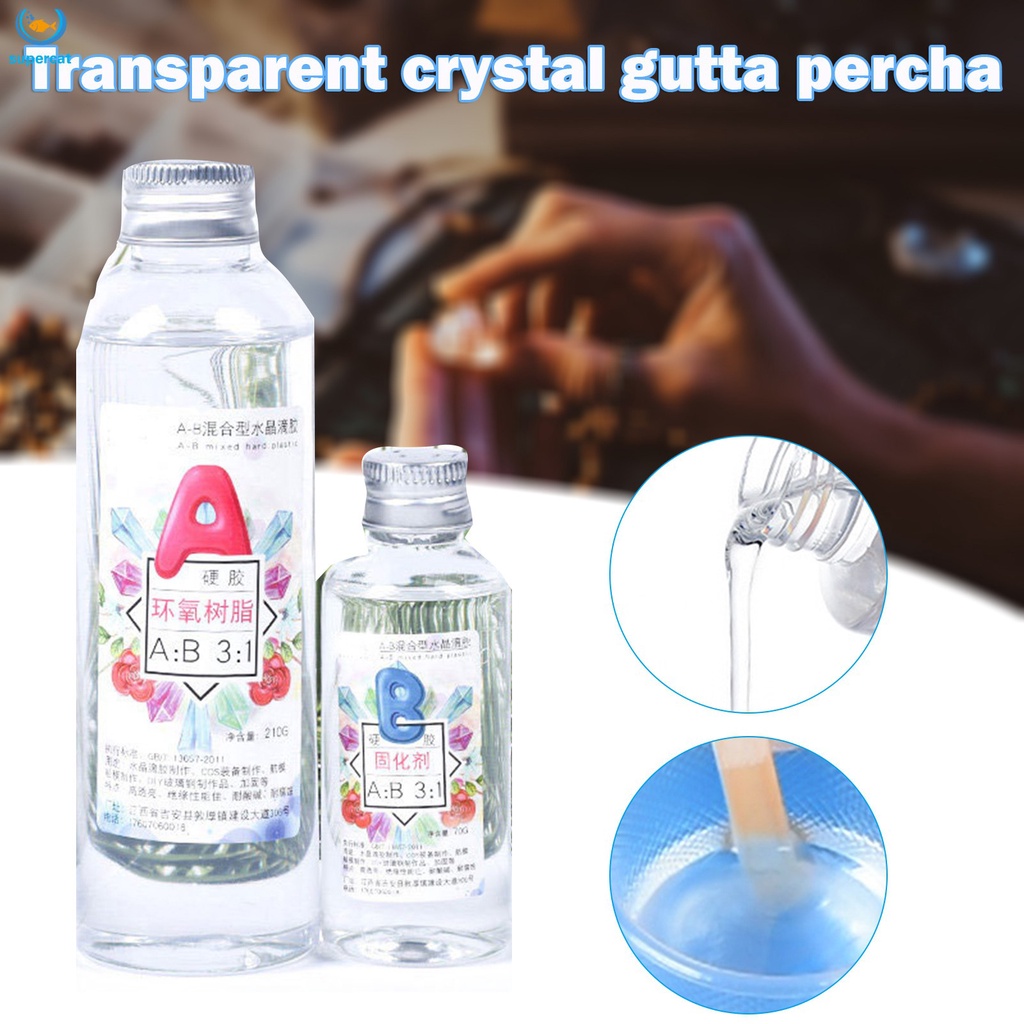 1 Set Clear Resin Epoxy High Adhesive 3:1 AB Crystal Glue Resin
