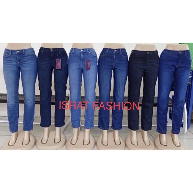 shishihshop - Yellow Grenn Soft Denim Cropped Pants