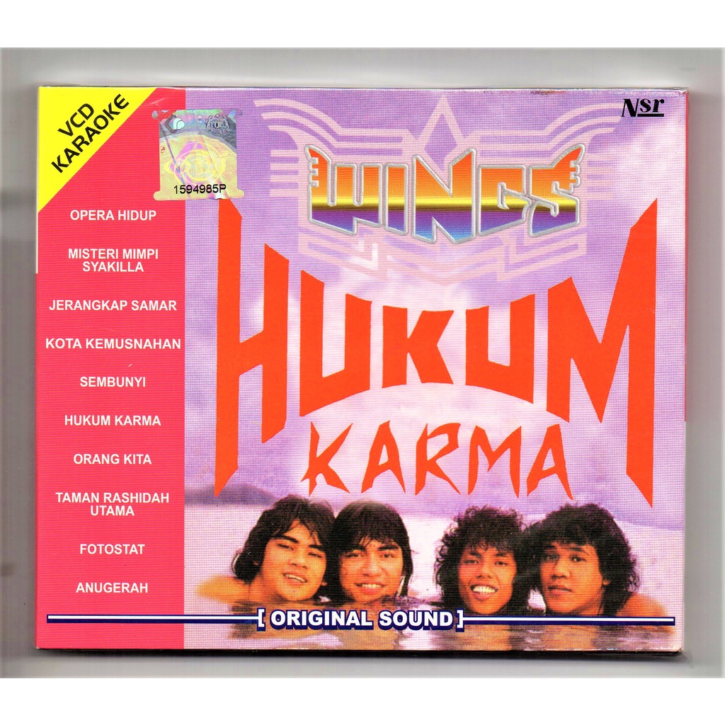 Wings Hukum Karma ( Karaoke VCD ) Shopee Malaysia