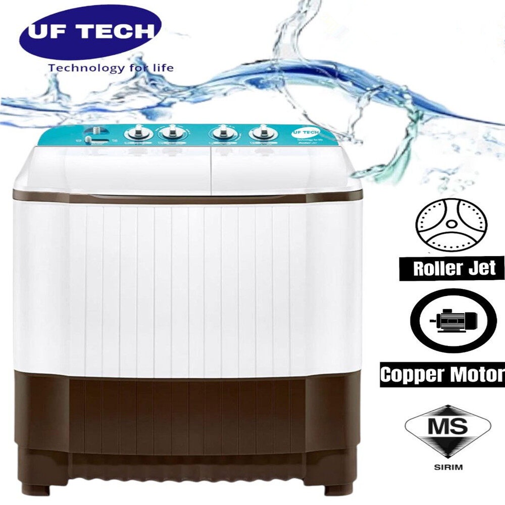 UF Tech UFWP800F/UFWP1100F TwinTub Semi Auto Washing Machine 8kg