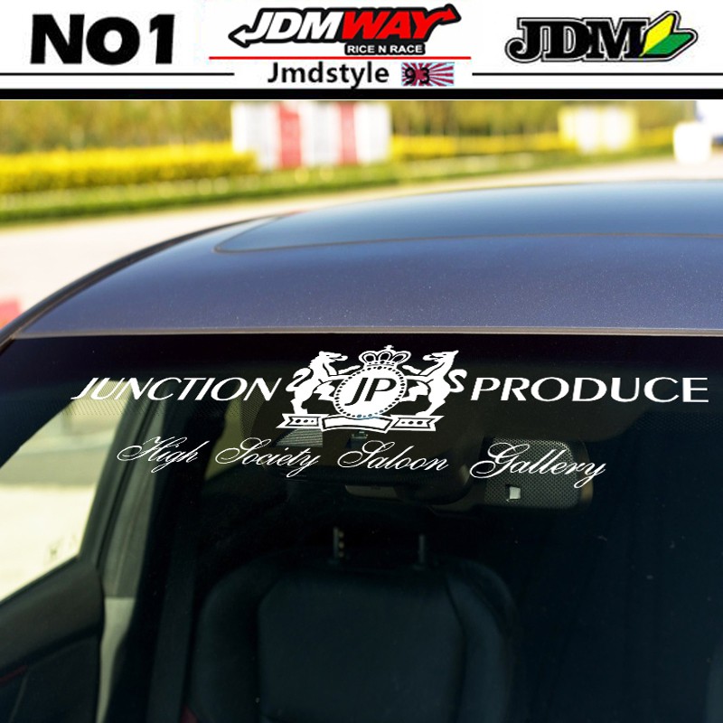 Junction Produce Front Side Windshield Banner Decal Vinyl Car Sticker ...