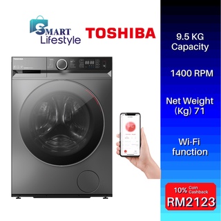 Toshiba front load washing deals machine 9.5 kg