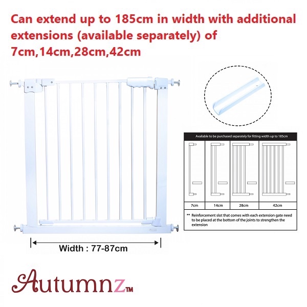 Autumnz Safety Gate (Auto Close) / Baby Safety Gate Extension (7cm