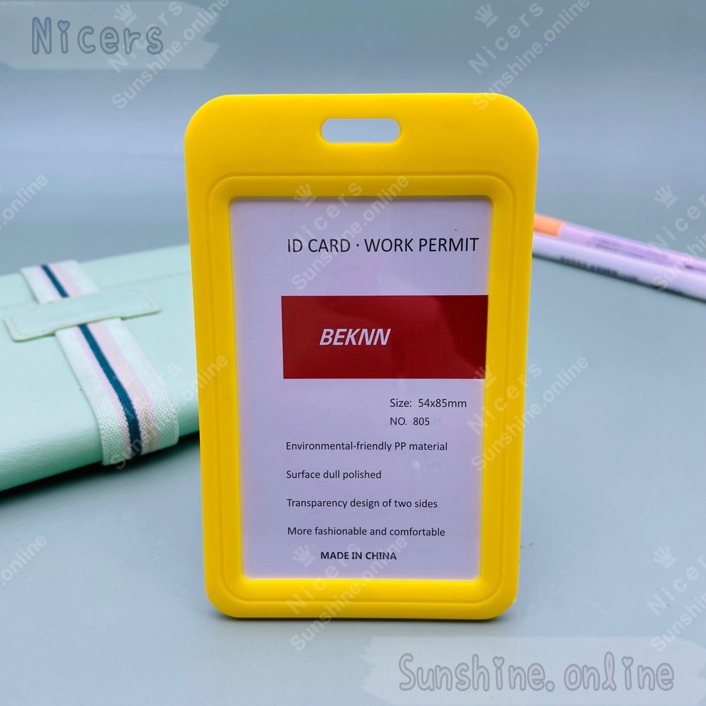 805 Colorful Plastic ID Card Work Permit Case Holder | Shopee Malaysia