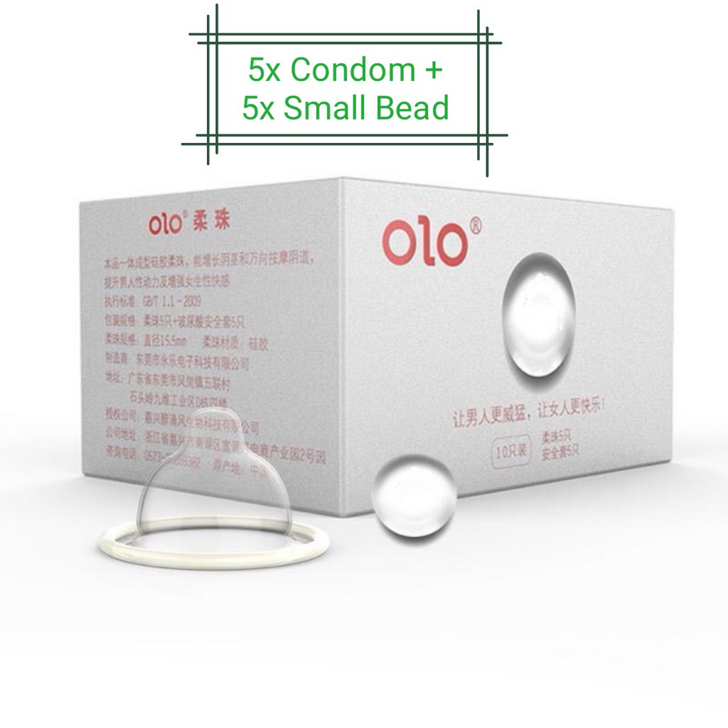 Olo Growth Soft Bead Pearl Ball Condom Spa Beads Particles G Spot 001 Lubricant Ultra Thin 6120