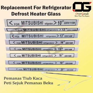 FRIDGE REFRIGERATOR Glass Defrost Heater Element 8 10 12 14 16 18 20  22 