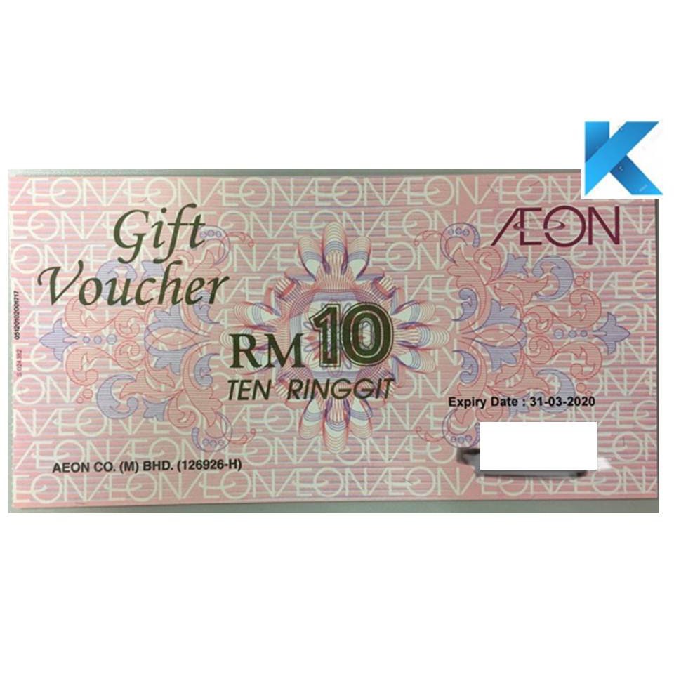 AEON RM 10 RM50 GIFT VOUCHER *** EXPIRY DATE 31 MARCH 2025 *** | Shopee ...