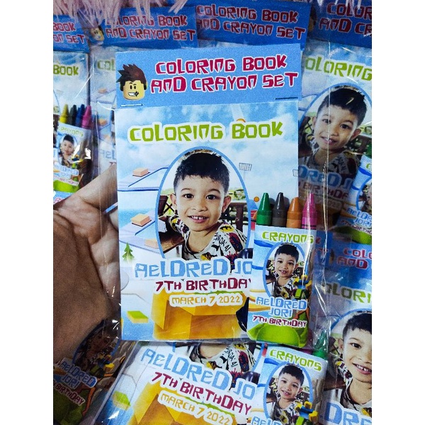 10pcs. Roblox Coloring Books with crayons Set Shopee Malaysia
