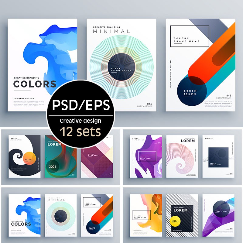 Graphic Design Template Bundle Pack / Corporate Design / Flyer ...