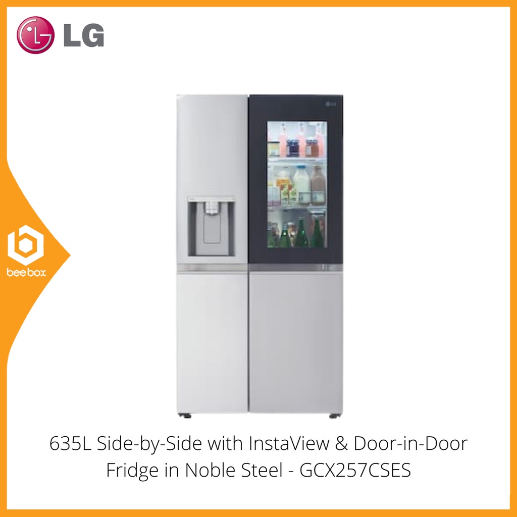 LG 635L SidebySide with InstaView & DoorinDoor Fridge in Noble