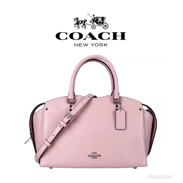 Coach grain leather hot sale drew satchel