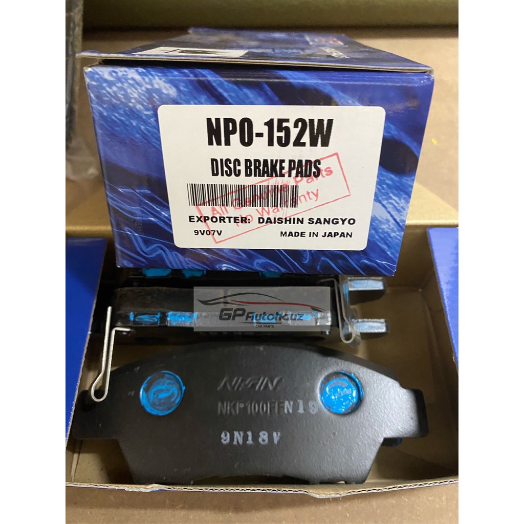 HONDA CITY TMO/T9A/GN2/FRONT BRAKE PAD(ALAS BREK DEPAN)(NPO152W)(2