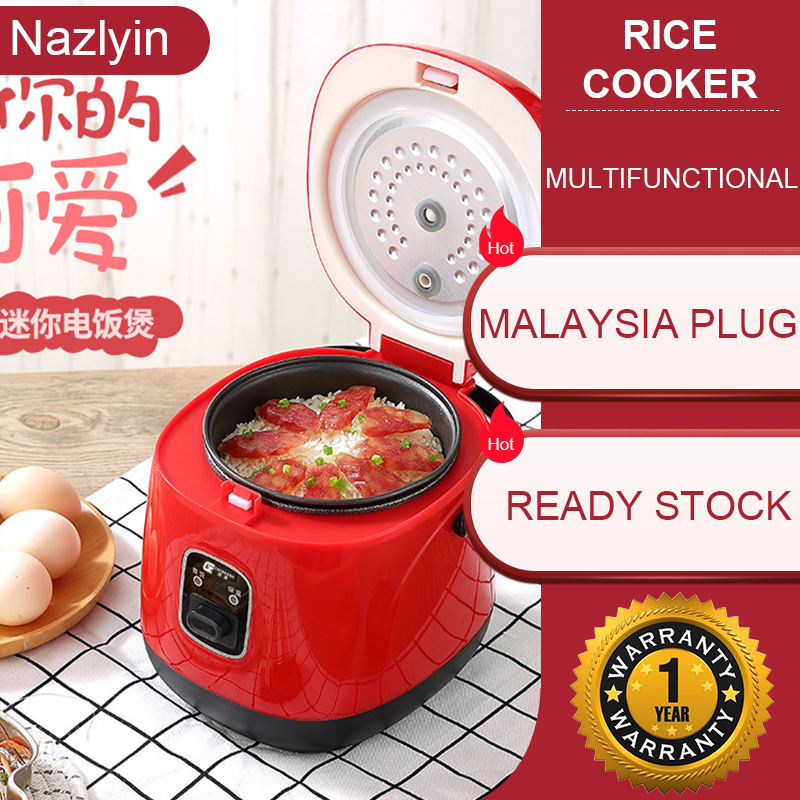 Malaysia 3 Pin Plug READY STOCK Korean Mini Rice Cooker 1.2L Multi ...