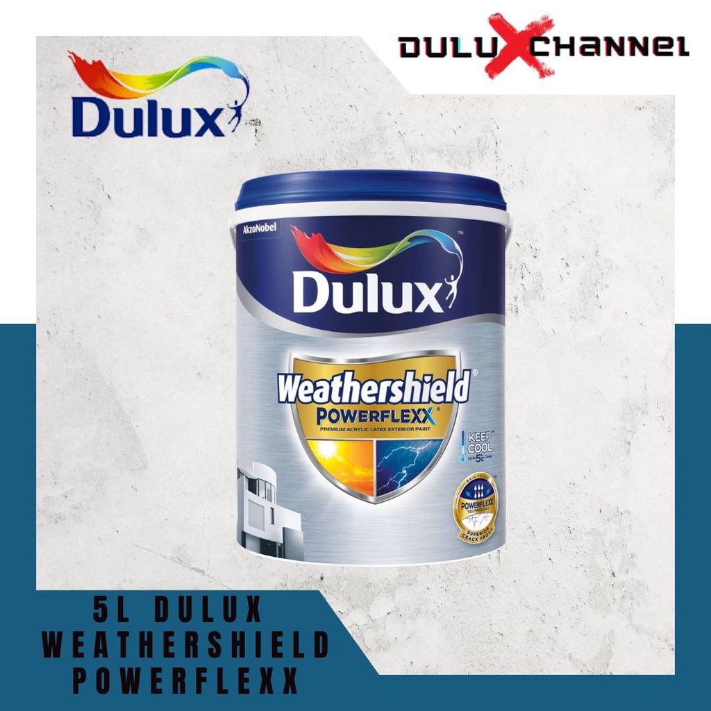 DULUX Weathershield Powerflex 5 Liter 10 Years Protection Exterior