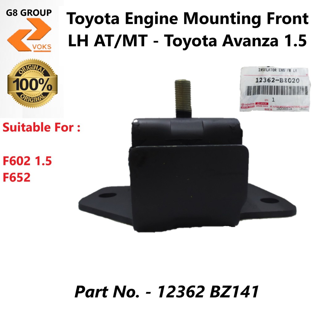 Toyota Engine Mounting Front LH AT/MT - Toyota Avanza 1.5 ( 12362 BZ141 ...
